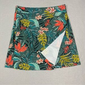 RipSkirt Hawaii Wrap Skirt Sz M Vintage Bali Jungle Green Tropical CoverUp